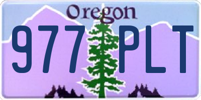 OR license plate 977PLT