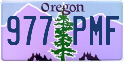 OR license plate 977PMF