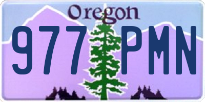 OR license plate 977PMN