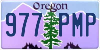 OR license plate 977PMP