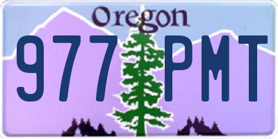 OR license plate 977PMT
