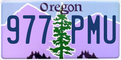 OR license plate 977PMU