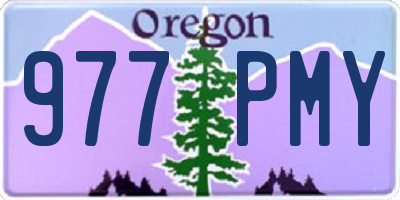 OR license plate 977PMY