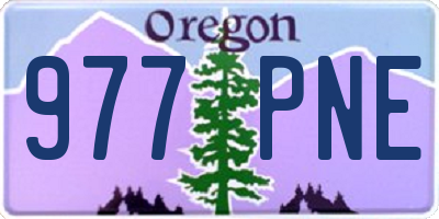 OR license plate 977PNE