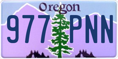 OR license plate 977PNN