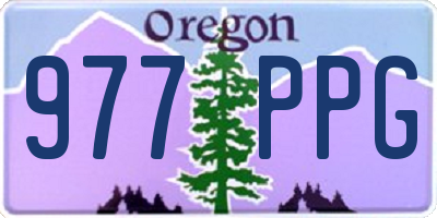 OR license plate 977PPG