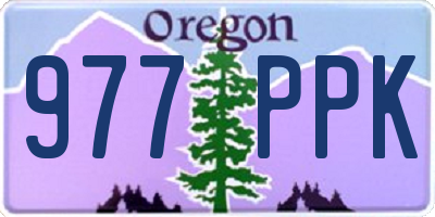 OR license plate 977PPK