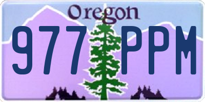 OR license plate 977PPM