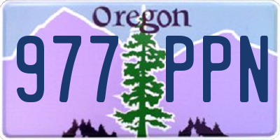 OR license plate 977PPN