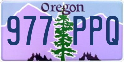 OR license plate 977PPQ