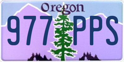 OR license plate 977PPS
