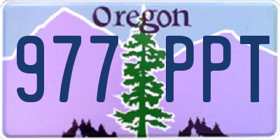 OR license plate 977PPT