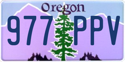 OR license plate 977PPV