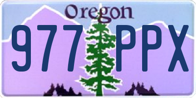 OR license plate 977PPX