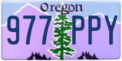 OR license plate 977PPY