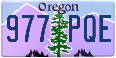 OR license plate 977PQE