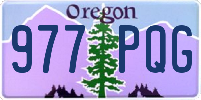 OR license plate 977PQG