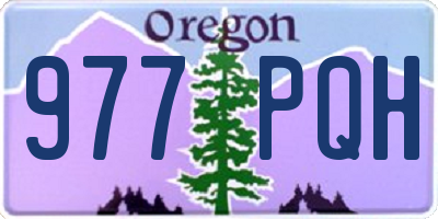 OR license plate 977PQH