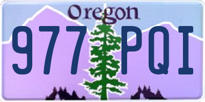 OR license plate 977PQI