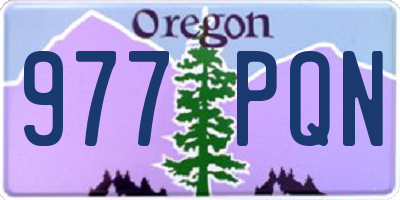 OR license plate 977PQN