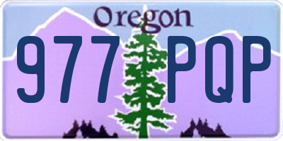 OR license plate 977PQP