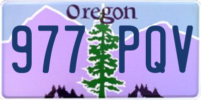 OR license plate 977PQV