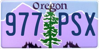 OR license plate 977PSX