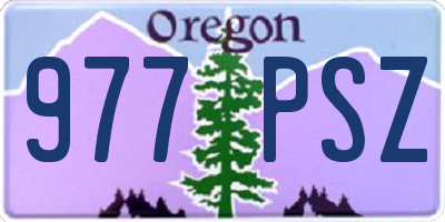 OR license plate 977PSZ