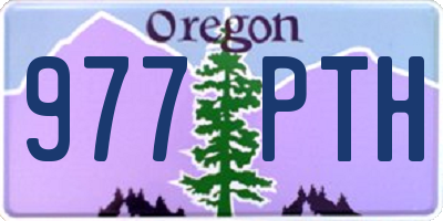 OR license plate 977PTH