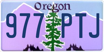 OR license plate 977PTJ