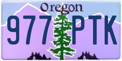 OR license plate 977PTK