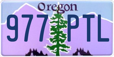 OR license plate 977PTL
