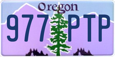 OR license plate 977PTP