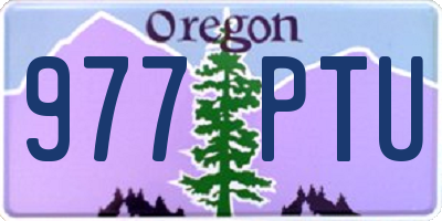 OR license plate 977PTU