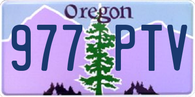 OR license plate 977PTV