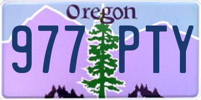OR license plate 977PTY