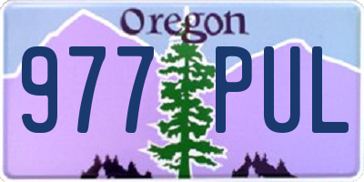 OR license plate 977PUL