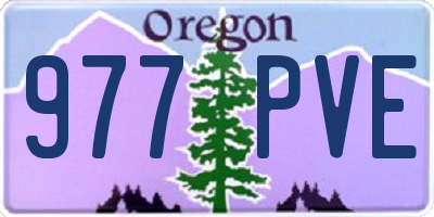 OR license plate 977PVE