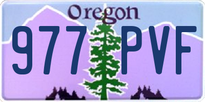OR license plate 977PVF