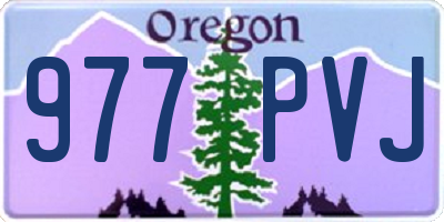 OR license plate 977PVJ
