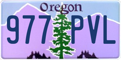 OR license plate 977PVL