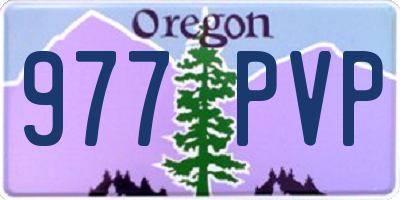 OR license plate 977PVP