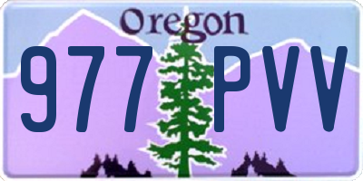 OR license plate 977PVV