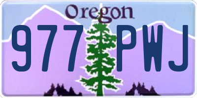 OR license plate 977PWJ