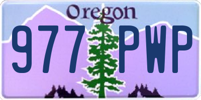 OR license plate 977PWP