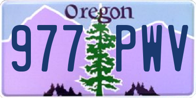 OR license plate 977PWV