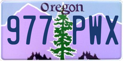 OR license plate 977PWX