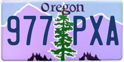 OR license plate 977PXA