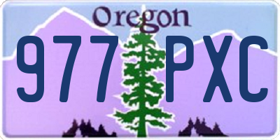 OR license plate 977PXC