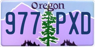 OR license plate 977PXD